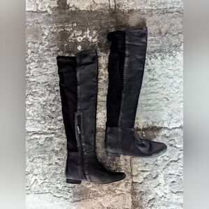 Vince Camuto VC Filtra Over-the-knee Stretch Suede and Leather Boot